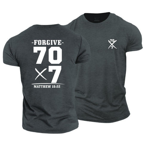 Men's Forgive 70 times 7 Cotton T-Shirt